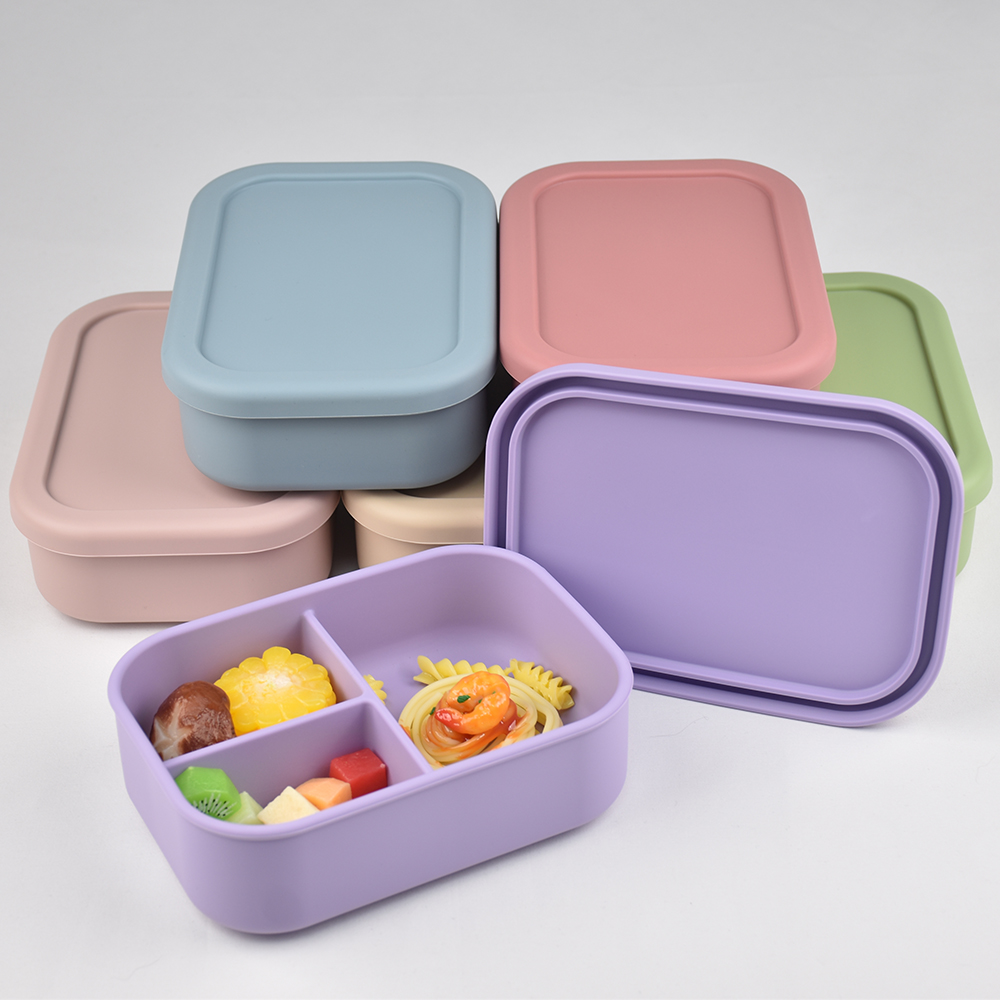 Baby Food Plan - 3-Compartment Food Grade Silicone Bento Lunch