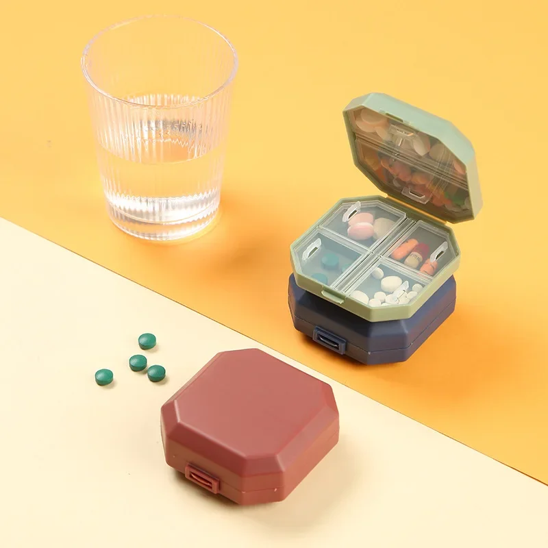 Formula Dispenser Portable - Mini Portable Pill Box 6 Grids
