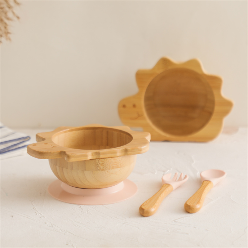 Baby Wooden Tableware Set Dino - Baby Food Kit ulasan dan harga