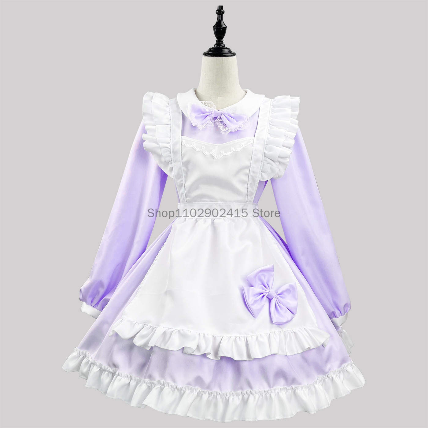Japanese Maid Cosplay Cute Lol - Bib Long Sleeve ulasan dan harga