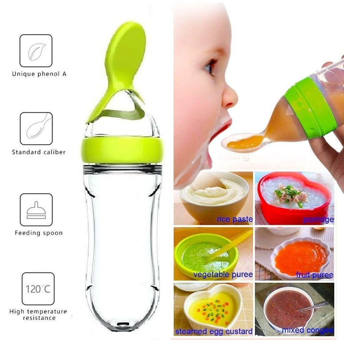 Squeezing Feeding Bottle Cup S - Baby Food Guide ulasan dan harga