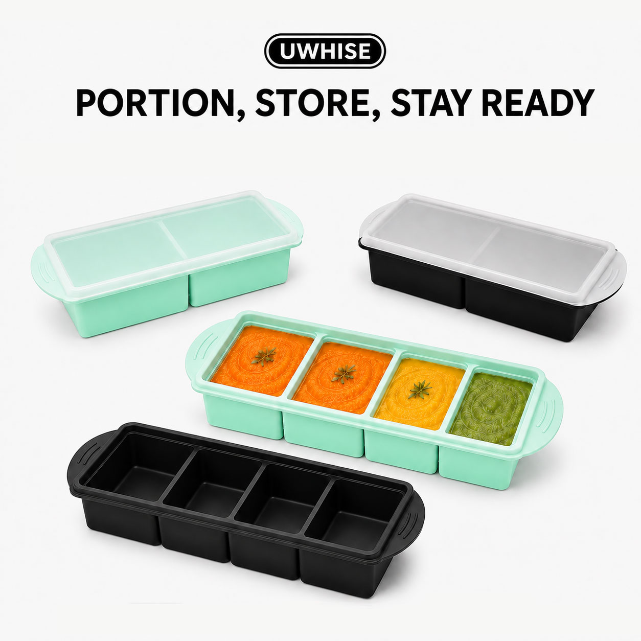 Uwhise Silicone Soup Freezer T - Baby Food Prep Containers ulasan dan harga