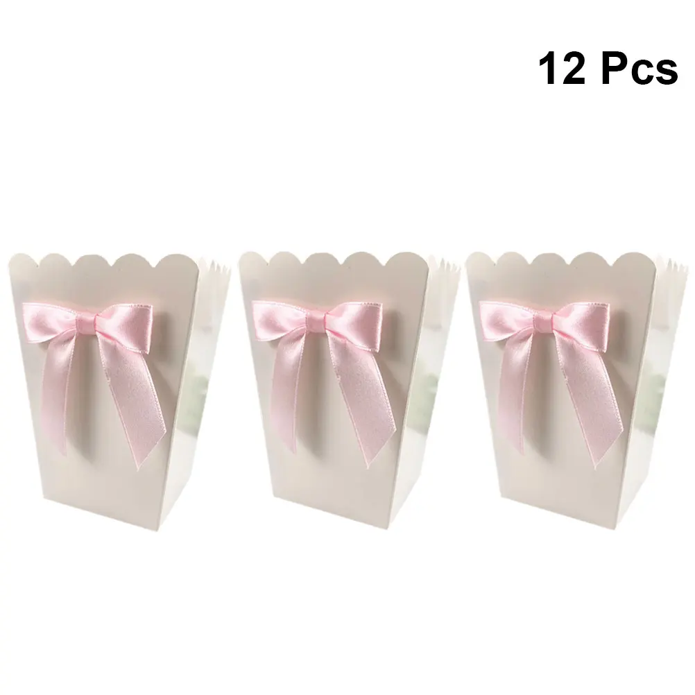 12pcs Pink Bow Popcorn Box Par - Baby Food Plan ulasan dan harga