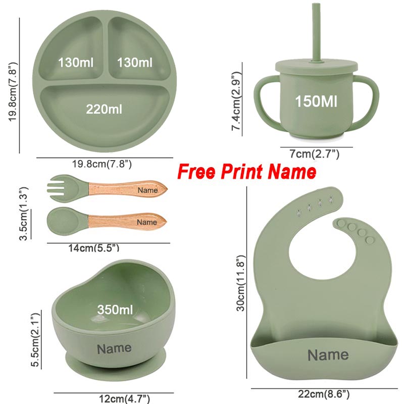 6Pcs Baby Feeding Set Free Per - Baby Food Bowl ulasan dan harga