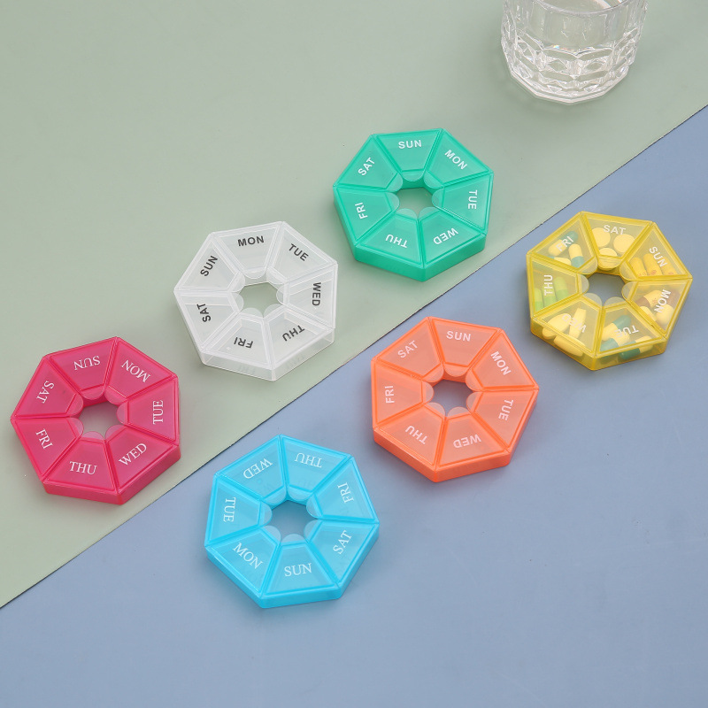 1Pcs Pill Case Plastic 7 Days  - Formula Dispenser Portable ulasan dan harga