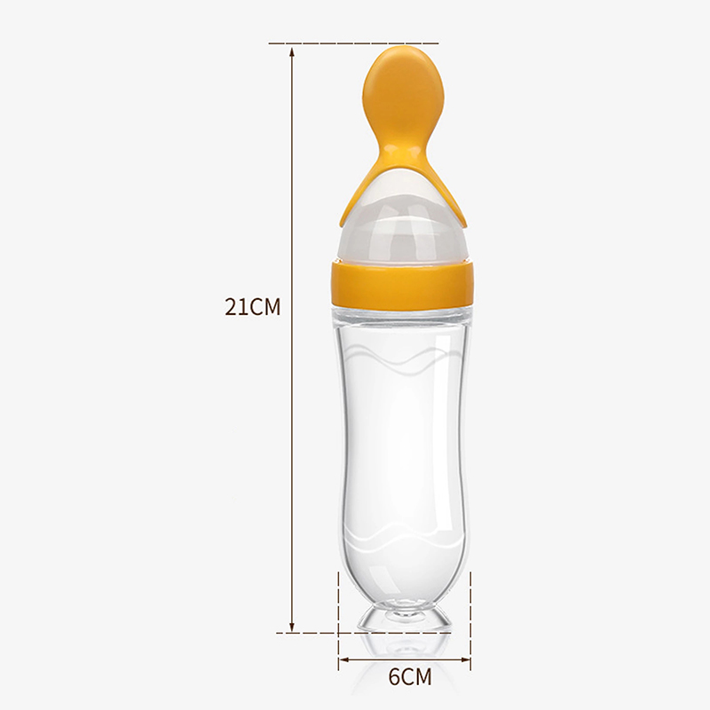 Squeezing Feeding Bottle Silic - Baby Food Guide ulasan dan harga