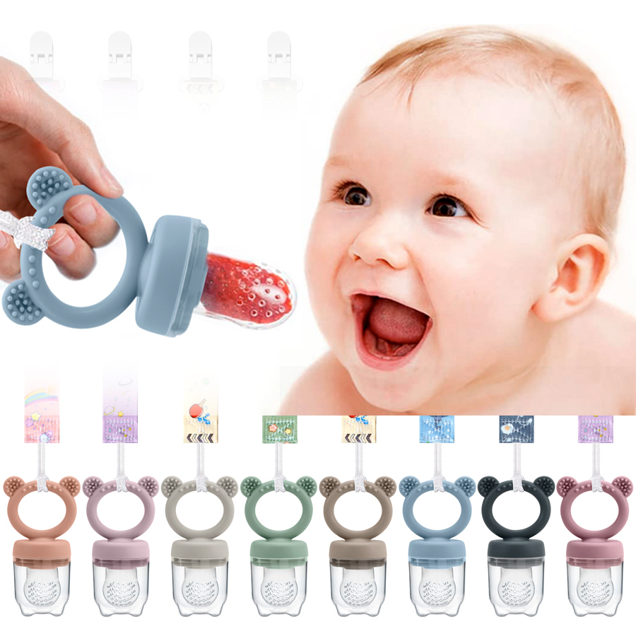 Silicone Baby Teether Fruit Fe - Baby Food For 6 Months ulasan dan harga
