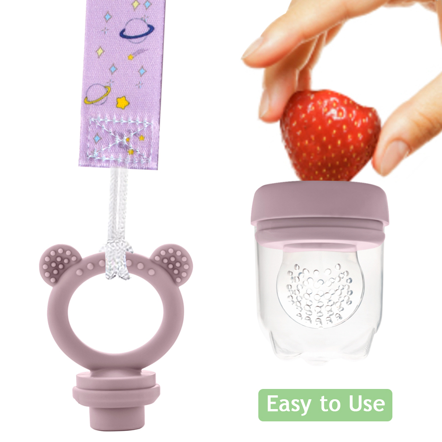 Silicone Baby Teether Fruit Fe - Baby Food For 6 Months ulasan dan harga