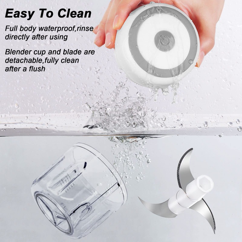 250ML Electric Garlic Grinder  - Baby Food Processor ulasan dan harga