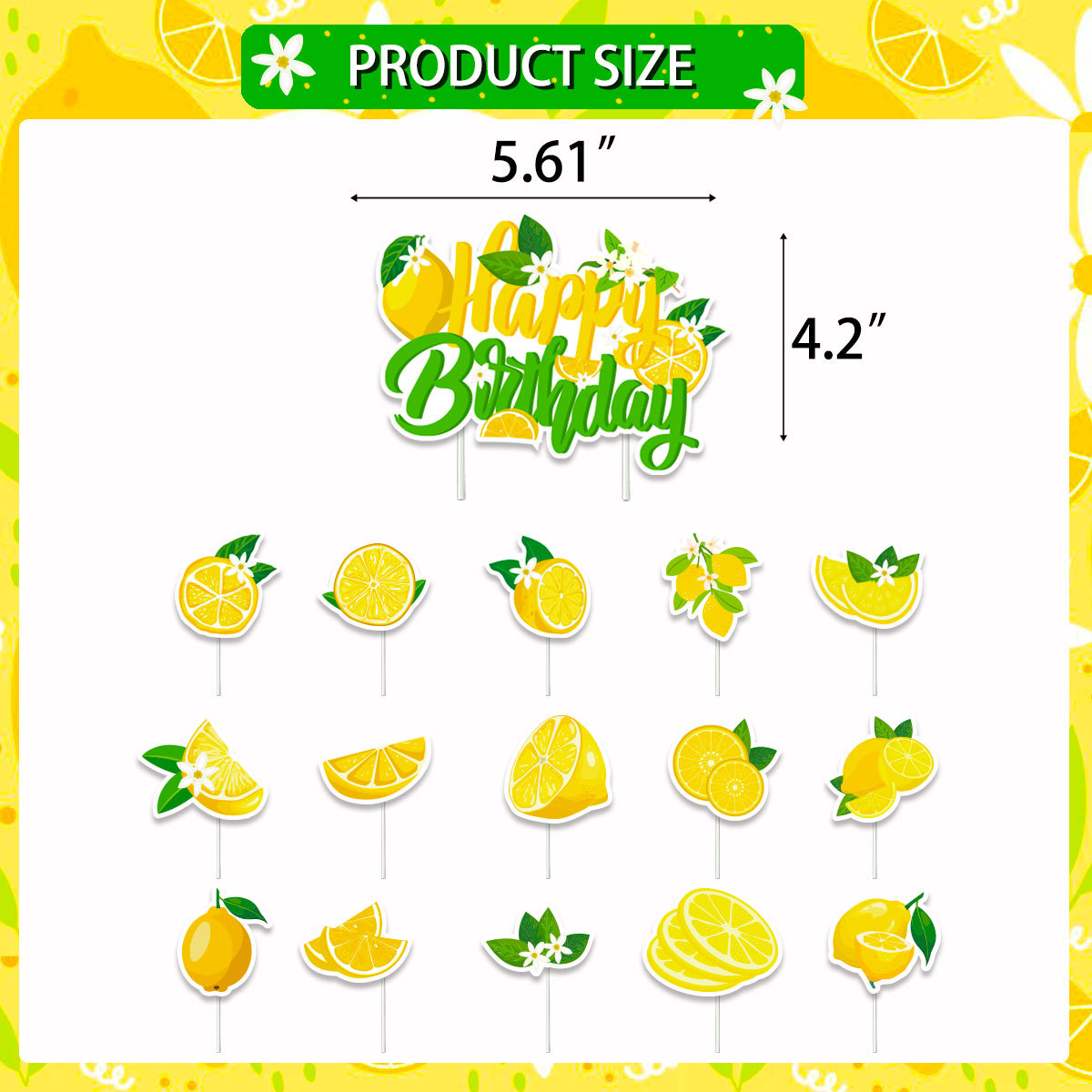 Lemon Cupcake Toppers Summer C - Baby Food For 2 Year Old ulasan dan harga