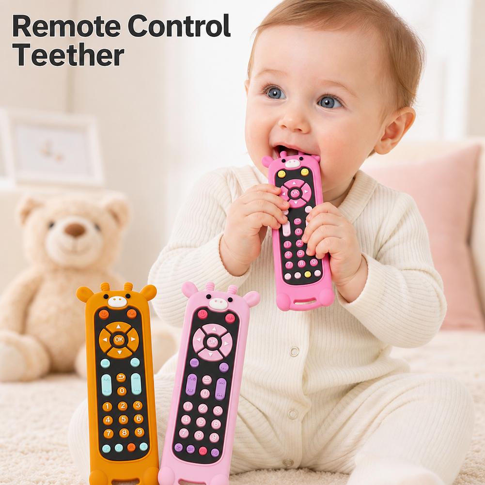 Baby Teether Silicone TV Remot - Baby Food For 6 Months ulasan dan harga