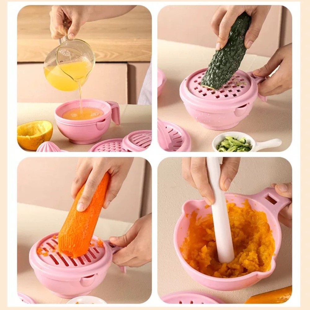Solid color Baby Food Grinding - Baby Food Bowl ulasan dan harga