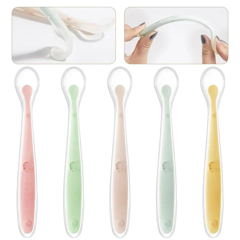 Soft Silicone Baby Spoon Toddl - Baby Food Guide ulasan dan harga