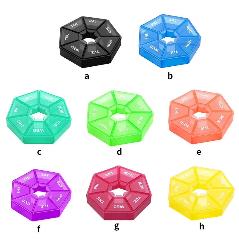6/3/1Pcs 7 Grids Pill Case Pla - Formula Dispenser Portable ulasan dan harga
