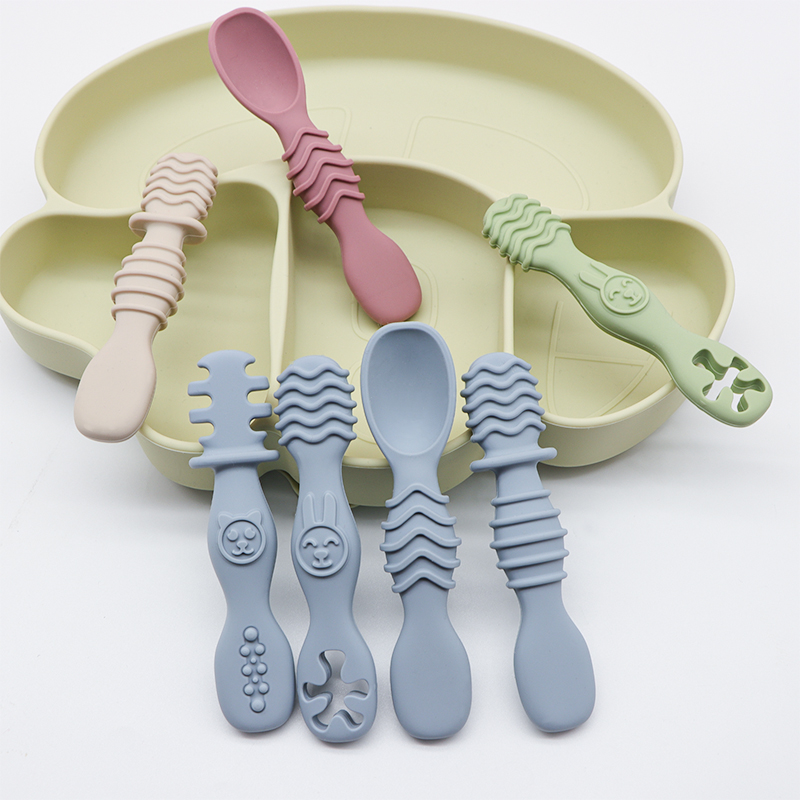 4pcs Silicone baby Food Spoon, - Baby Food For 6 Months ulasan dan harga