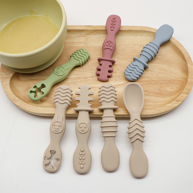 4pcs Silicone baby Food Spoon, - Baby Food For 6 Months ulasan dan harga