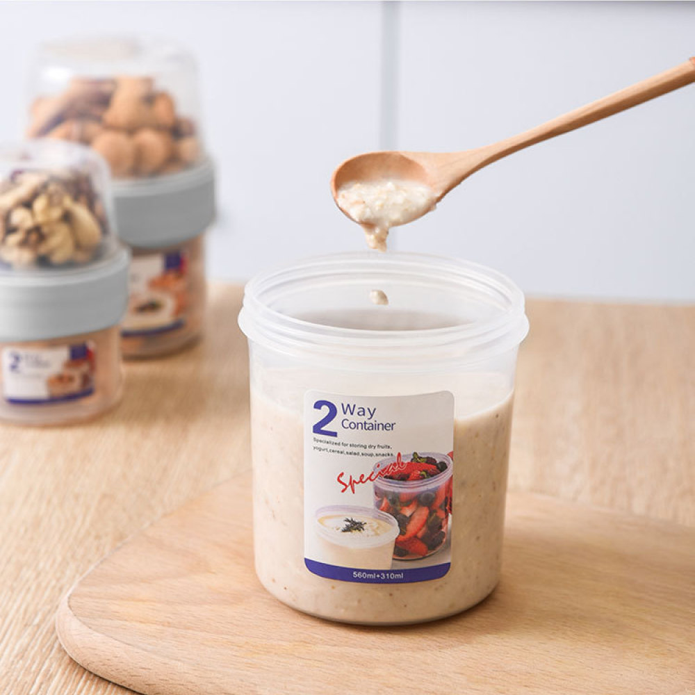 Double Layer Leakproof Food Ca - Baby Food Prep Containers ulasan dan harga